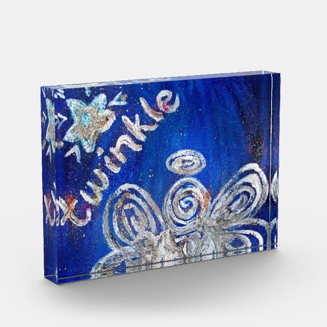 Twinkle Guardian Angel Art Paperweight Award (Left)