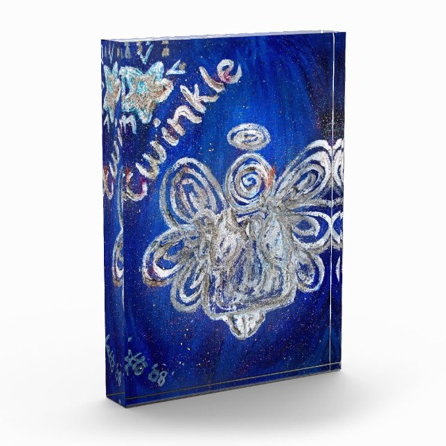 Twinkle Guardian Angel Art Paperweight Award (Left)