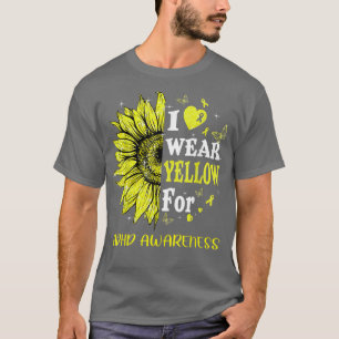 Twinkle Heart Sunflower Adhd Awareness  T-Shirt
