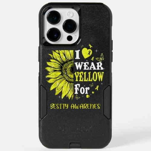 Twinkle Heart Sunflower Obesity Awareness T OtterBox iPhone 14 Pro Max Case