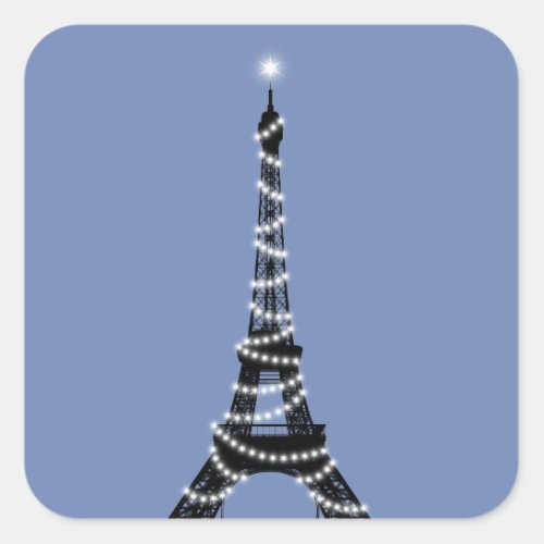 Twinkle Light Eiffel Tower Sticker _ periwinkle