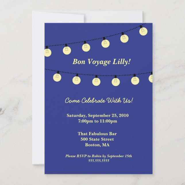 Twinkle Light Invitation (Front)