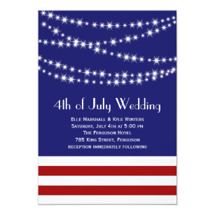 independence day wedding invitations zazzle