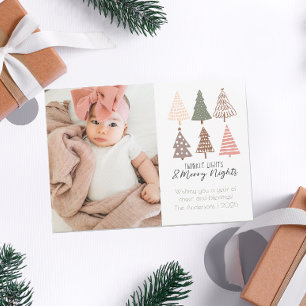 Twinkle Lights and Merry Nights Cute Holiday Card