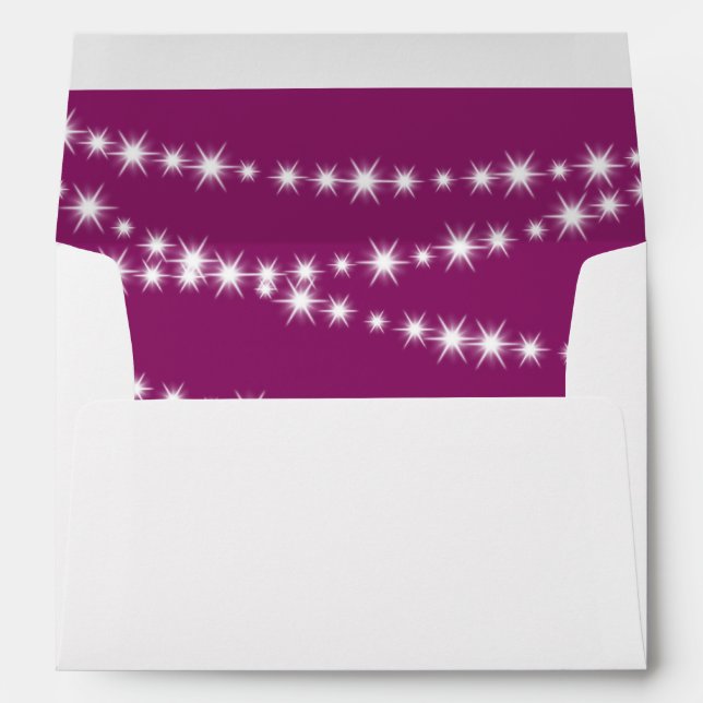Twinkle Lights Envelope(magenta) Envelope (Back (Bottom))