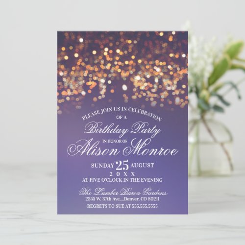 Twinkle Lights Party Invite