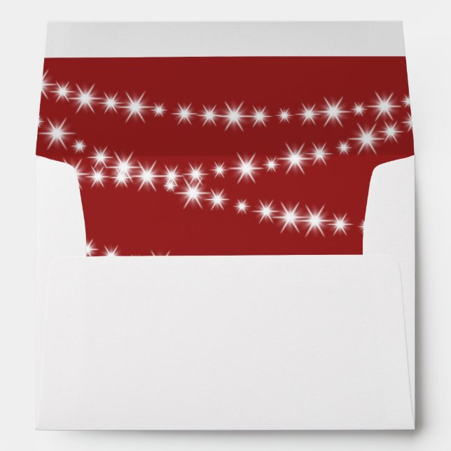 Twinkle Lights (red) Envelope (Back (Bottom))