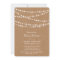 Twinkle Lights Rehearsal Dinner Invite on Burlap