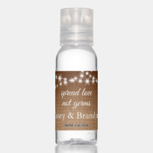 Twinkle Lights Spread Love Ombre Burlap