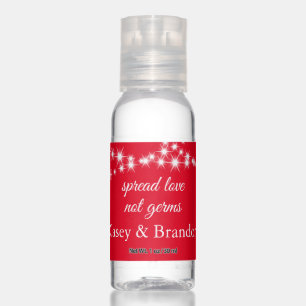Twinkle Lights Spread Love on red Hand Sanitizer