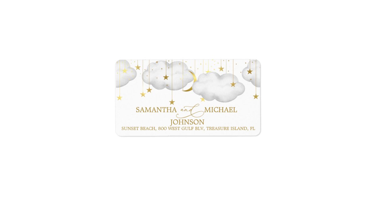Twinkle Litter Star Address Labels Zazzle