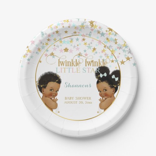 Twinkle Little Star Baby Gender Reveal Ethnic Paper Plates