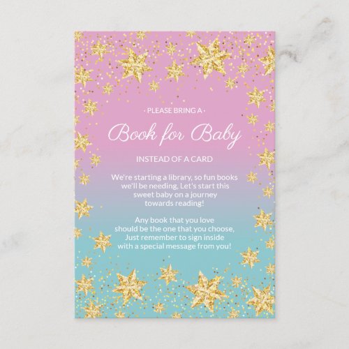Twinkle Little Star Baby Shower Book for Baby Card