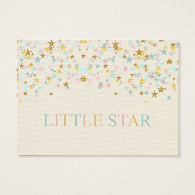 Twinkle Little Star Baby Shower Diaper Raffle Business Card