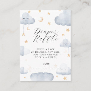 Twinkle Little Star Baby Shower Diaper Raffle Enclosure Card