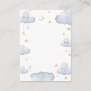 Twinkle Little Star Baby Shower Empty Enclosure Card