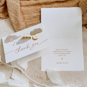 Twinkle Little Star Baby Shower Favor Tag Thank You Card