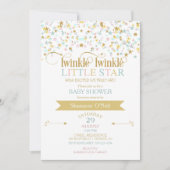 Twinkle Little Star Baby Shower Gender Neutral Invitation (Front)