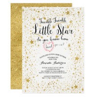 Twinkle Little Star Baby Shower Invitation