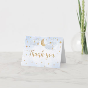 Twinkle Little Star Baby Shower Letterpress Thank You Card