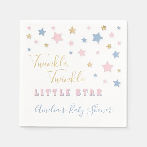 Twinkle Little Star Baby Shower Napkin