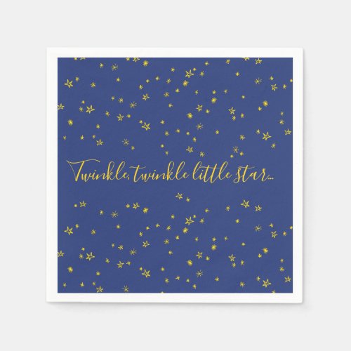 Twinkle Little Star Baby Shower Paper Napkins