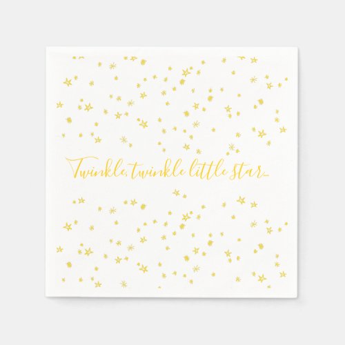 Twinkle Little Star Baby Shower Paper Napkins