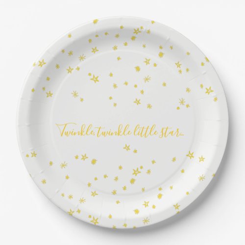 Twinkle Little Star Baby Shower Paper Plates