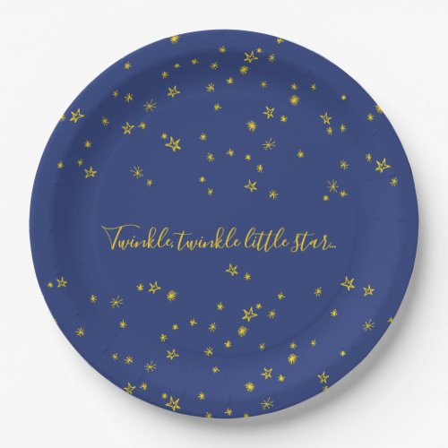 Twinkle Little Star Baby Shower Paper Plates