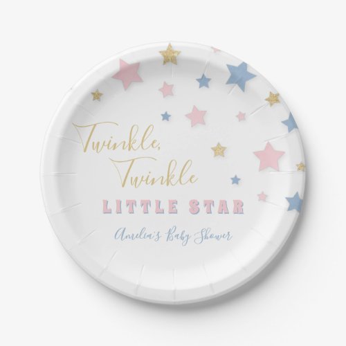 Twinkle Little Star Baby Shower Plates