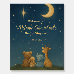 Twinkle Little Star Baby Shower Welcome Sign