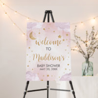 Twinkle Little Star Baby Shower Welcome Sign