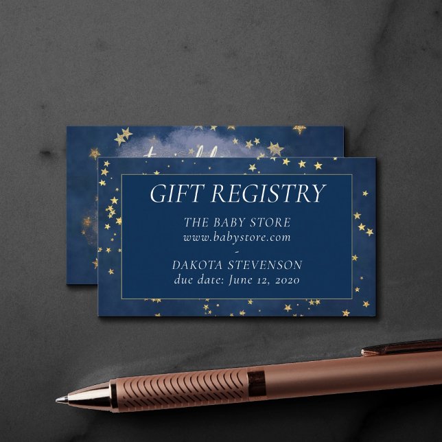 Twinkle Little Star | Blue Copper Gold Registry Enclosure Card (Creator Uploaded)