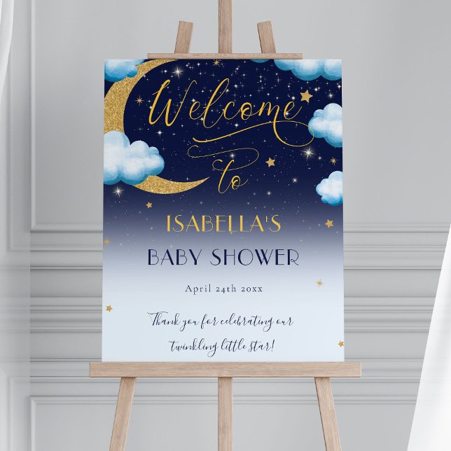Twinkle Little Star Boy Baby Shower Welcome Foam Board (Creator Uploaded)