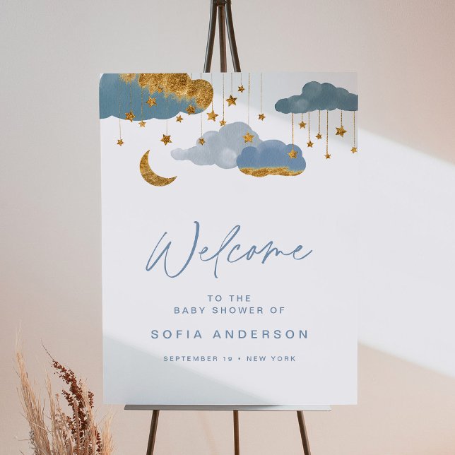 Twinkle Little Star Boy Baby Shower Welcome Sign  (Creator Uploaded)