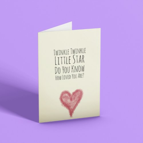 Twinkle Little Star Card