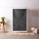 Twinkle Little Star | Charcoal Gray and Silver Fabric