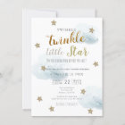 Twinkle Little Star & Cloud Baby Shower Invitation