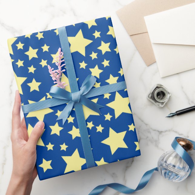 Twinkle Little Star Cute 1st Birthday Party Theme Wrapping Paper