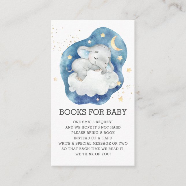 Twinkle Little Star Elephant Baby Bring a Book Enc Enclosure Card (Front)