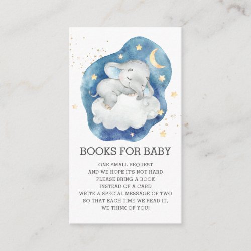 Twinkle Little Star Elephant Baby Bring a Book Enclosure Card