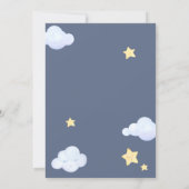 Twinkle Little Star Elephant Baby Shower Invitation (Back)