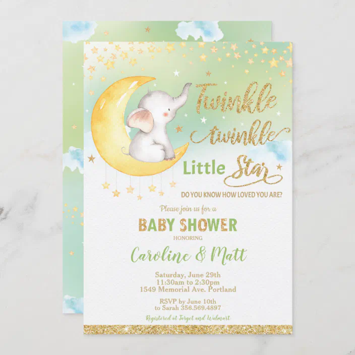 2 sizes to chose from Twinkle Twinkle Little Star Baby Shower Lollipop Stickers 