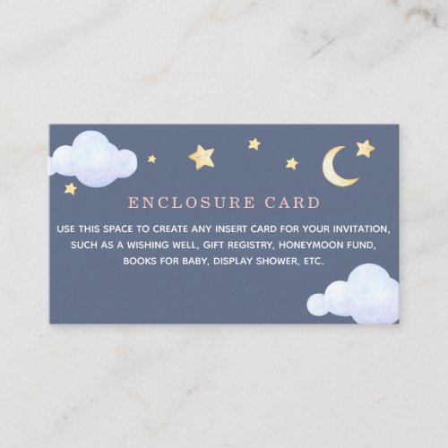 Twinkle Little Star Elephant Enclosure Card