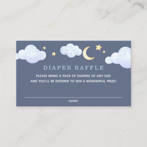 Twinkle Little Star Elephant Raffle insert card