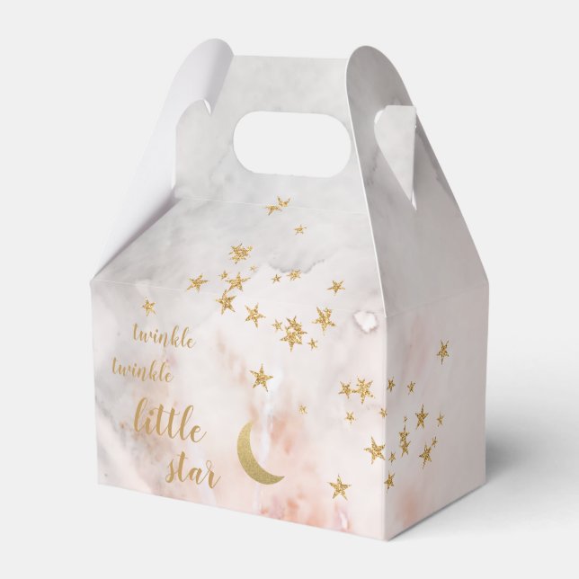 Twinkle Little Star Favor Box Over The Moon Favors (Front Side)