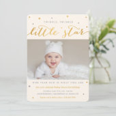 Twinkle Little Star First Birthday Invitations (Standing Front)