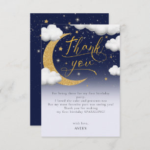 Twinkle Little Star First Birthday Thank You