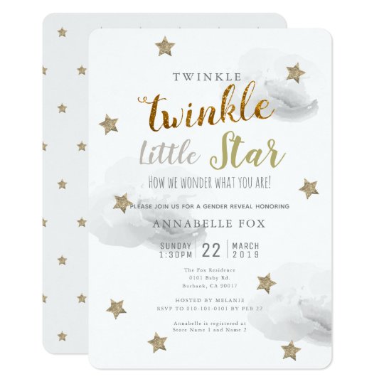 twinkle twinkle little star gender reveal