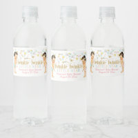 20 TWINKLE LITTLE STAR GENDER REVEAL BABY SHOWER Water Bottle Label  Personalized